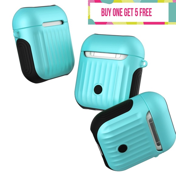 Accessories - Metal Like Suitcase 2 Layers AirPods Case Cover